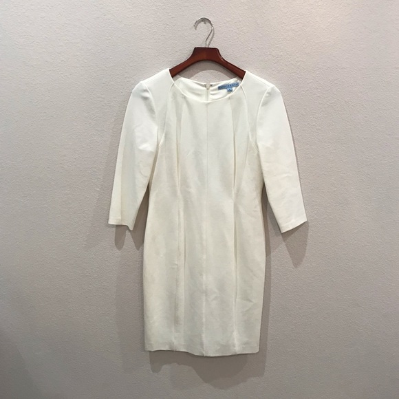 white structured dress